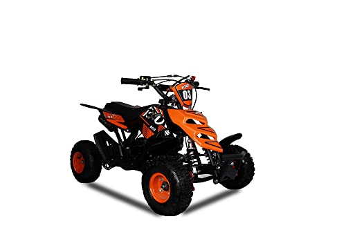 KXD M5 4' 49ccm Quad Mini ATV Miniquad Benzinmotor Kinderquad Kinder Enduro Pocketquad Sportquad Jugendliche Freizeitfahrzeuge Elektroquad Erwachsene Funsport orange