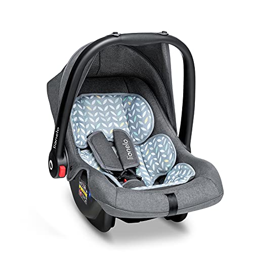 LIONELO Noa Plus Auto Kindersitz, Babyschale ab Geburt bis 13 kg, Fußabdeckung, Sonnendach, leichte Konstruktion, 3-Punkt-Sicherheitsgurt, abnehmbarer Polsterbezug