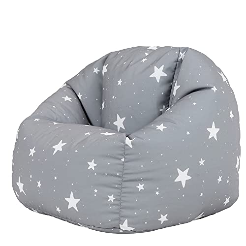 Icon Sitzsack Sessel für Kinder „Sternenklar“, Grau,...