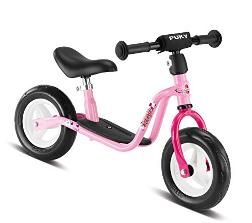 PUKY LR M | sicheres, stylisches Laufrad | Lenker & Sattel höhenverstellbar | mit Trittbrett | für Kinder ab 2 Jahren | mit Lenkerpolster | Rosé-Pink