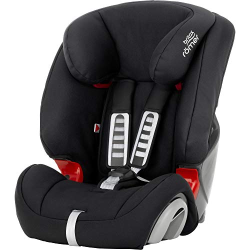 BRITAX RÖMER Kindersitz 9-36 kg EVOLVA 1-2-3, Komfort und Flexibilität für Kinder (Gruppe 1/2/3), 9 Monate bis 12 Jahre, Cosmos Black