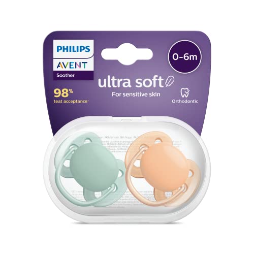 Philips Avent Ultra Soft Schnuller, 2er-Pack – BPA-freier...