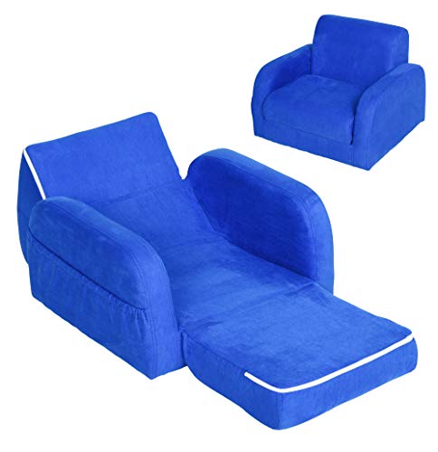 HOMCOM Sessel für Kinder, umwandelbar, 2-in-1-Design,...