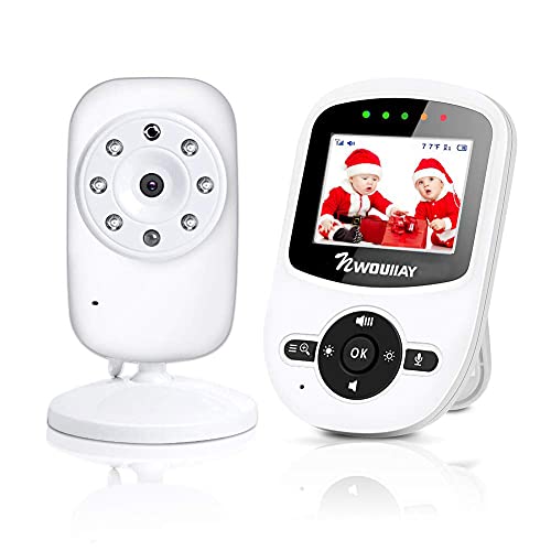 NWOUIIAY Baby Phone Baby Monitor 2.4 GHz Baby Kamera mit LCD...