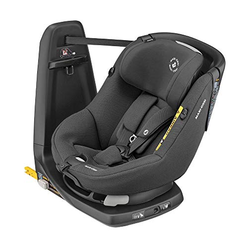 Maxi-Cosi AxissFix Autositz, 360° drehbarer Kindersitz mit ISOFIX und Liegeposition, nutzbar ab ca.  4 Monate bis 4 Jahre (ca. 61 - 105 cm), Authentic Black, Schwarz
