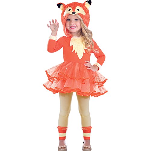 amscan 9903510 – Mädchen-Kostüm, Orange, Fuchs,...