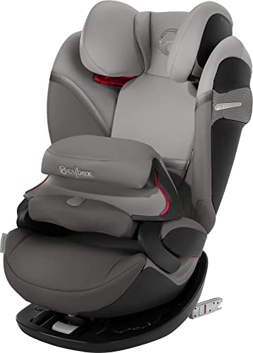 CYBEX Gold 2-in-1 Kinder-Autositz Pallas S-Fix, Für Autos mit und ohne ISOFIX, Gruppe 1/2/3 (9-36 kg), Ab ca. 9 Monate bis ca. 12 Jahre, Soho Grey