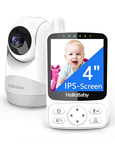 HelloBaby Babyphone mit Kamera,4' IPS-Bildschirm und 29...