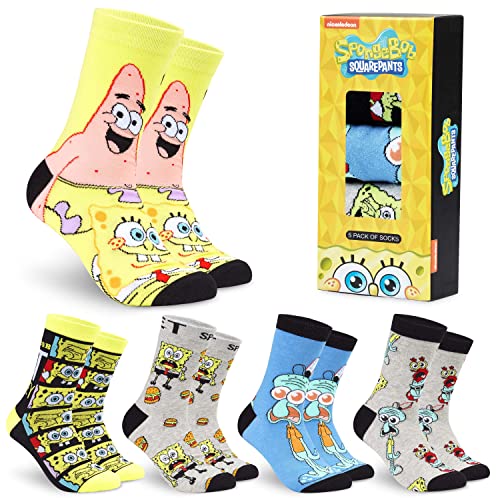 SpongeBob Squarepants Lustige Socken Herren, 5er Pack...