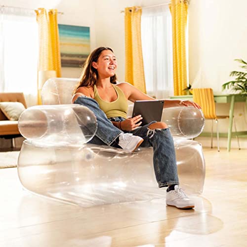Intex transparenter Sessel, aufgeblasene Größe: 109 cm x 107 cm x 79 cm (66502NP)