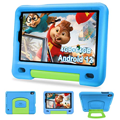Kinder Tablet Android 12, Tablet 8 Zoll für Kinder 4GB RAM...