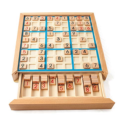 Lixada Holz Sudoku Puzzle Board Holz Sudoku Spiel Set mit...