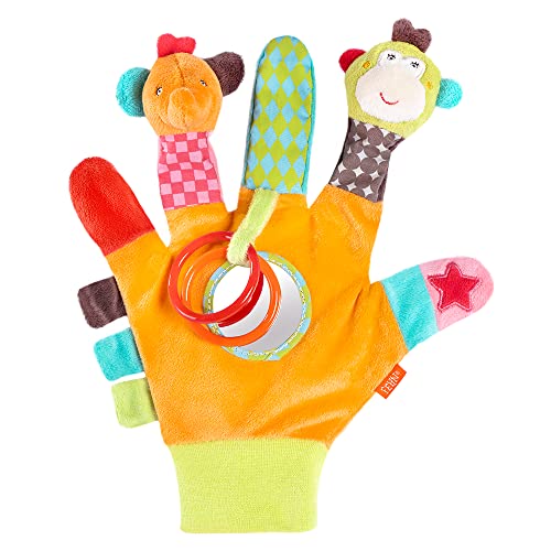 Fehn 074604 Spielhandschuh Safari – Fingerpuppen-Handschuh...