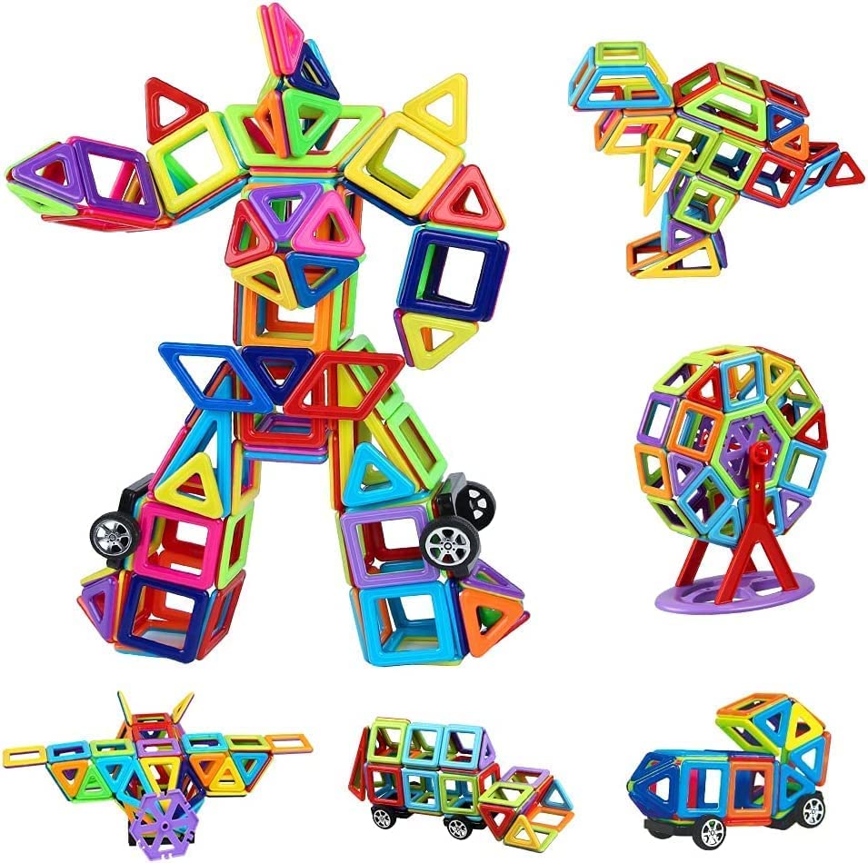 HappyGoo Magnetic Building Blocks, 109 Pieces, Magnetic...