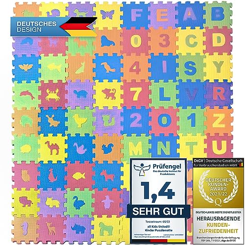 all kids United® Kinder Puzzlematte 118 x 132 cm -...