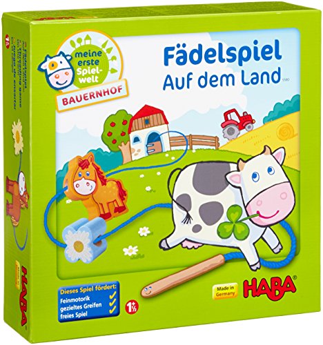 Haba 5580 - Meine erste Spielwelt Bauernhof Fädelspiel auf...