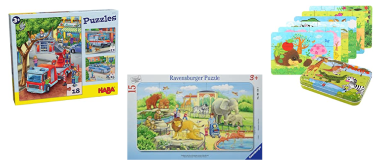 140-teiliges Holz-Puzzle Für Kinder Ab 3 Jahre – Montessori Spielzeug, Mit Vorlagekarten, Für Mentales Training